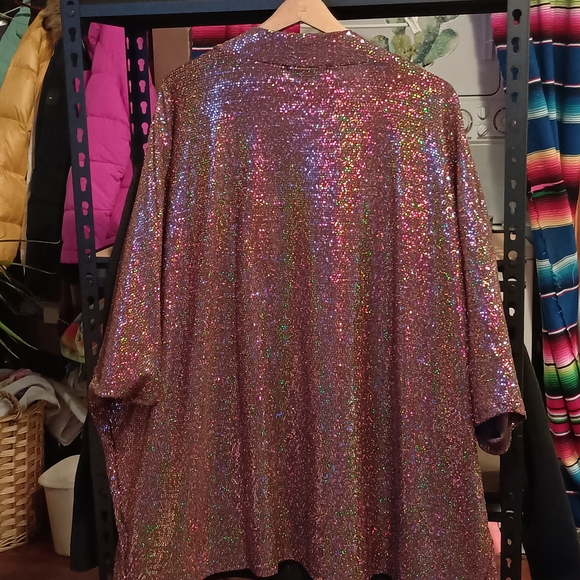 Elegant Shimmering Women's Blazer - Picture 5 of 6